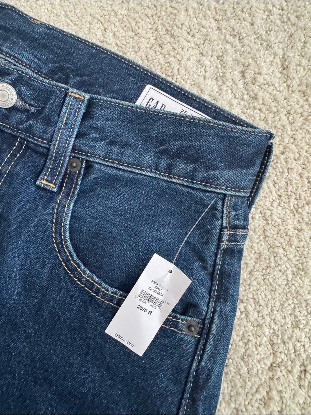NWT GAP x HAILEY BIEBER MEDIUM INDIGO~ Size 25 - Picture 5 of 9